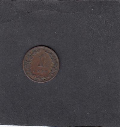Beschrijving: 1 Cent WILLEM III